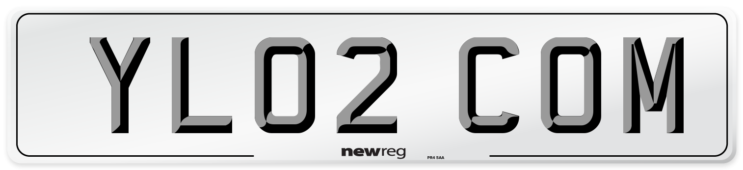YL02 COM Number Plate from New Reg